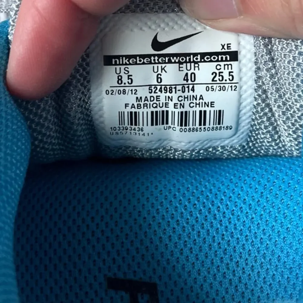 Nike Air Pegasus 29 Gray Blue Running Shoes Womens Size 8.5